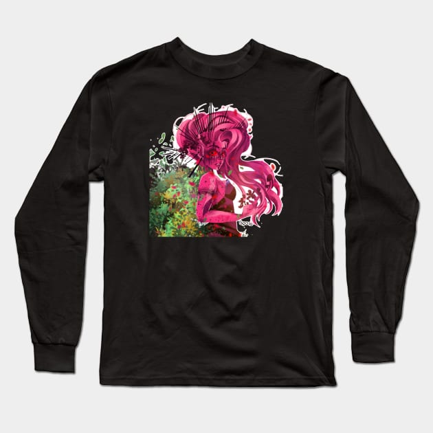 Persephone Sticker Long Sleeve T-Shirt by Doodletoopia